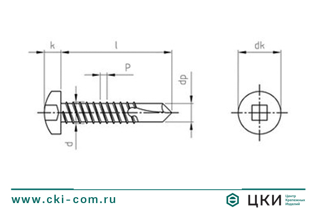 Саморез антивандальный DIN 7504-M