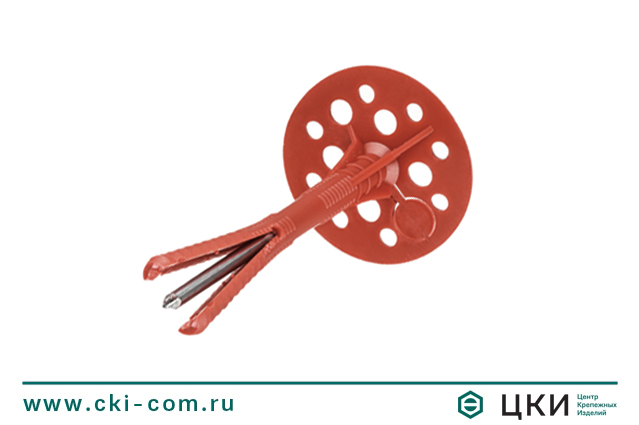 Дюбель для теплоизоляции IZM-T с металлическим гвоздем и герметичной крышкой