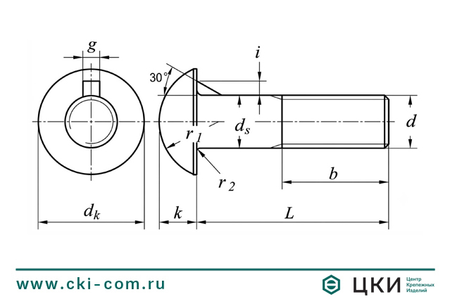 Болт DIN 607
