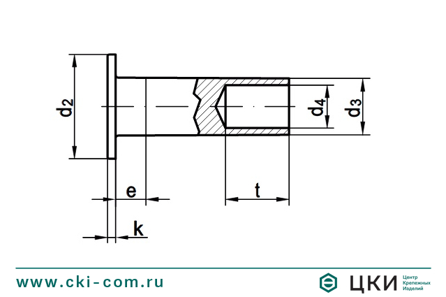 Заклепка забивная DIN 7338