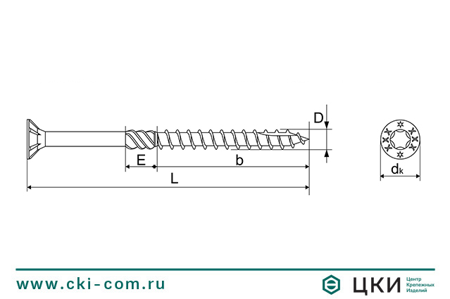 Саморез по дереву INFIX фреза