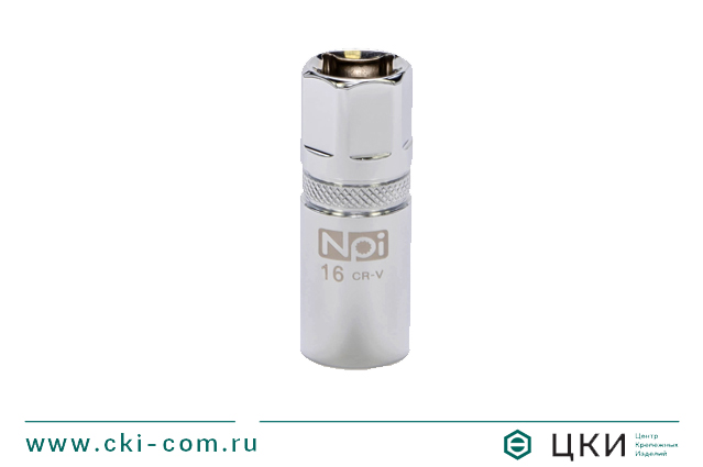 Головка торцевая свечная с магнитом тип 1/2" NPI