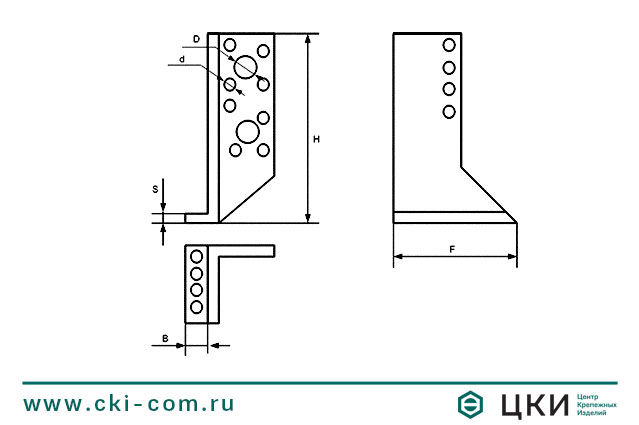 Опора балки правая