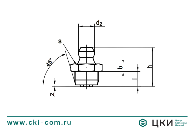Пресс-маслёнка (~DIN 71412) прямая