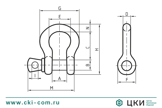 Скоба монтажная тип P DIN 831