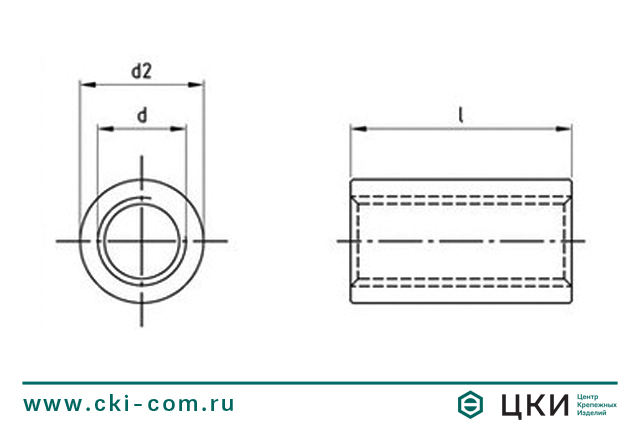 Втулка резьбовая круглая art.9070