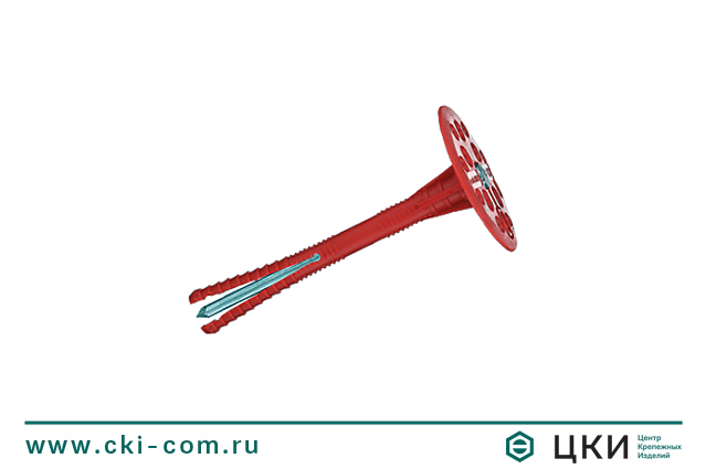 Дюбель для теплоизоляции IZM-T с металлическим гвоздем и герметичной крышкой