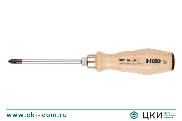 Отвёртка Felo с деревянной рукояткой