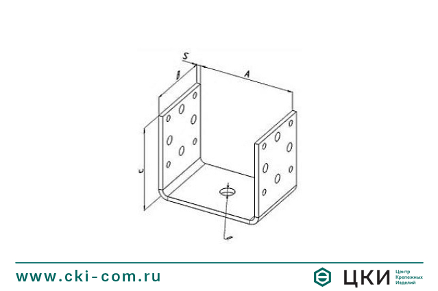 Скоба на брус