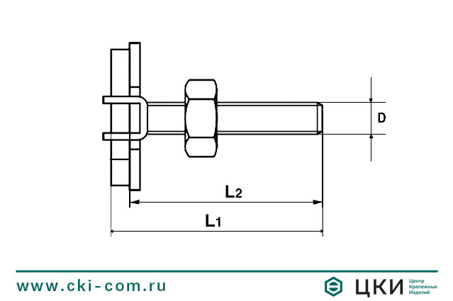 Болт FHS CLIX для монтажных шин MS