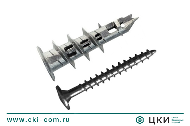 Дюбель для гипсокартона DRIVA MJPS с шурупом