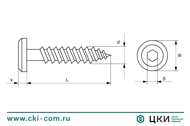 Шуруп мебельный