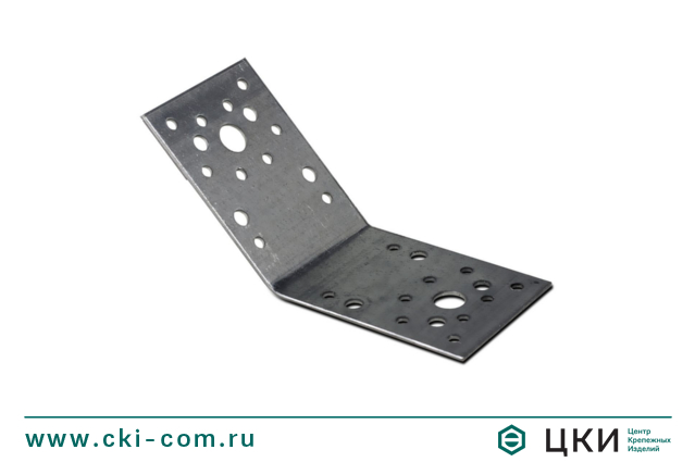 Пластина перфорированная угловая 135° с отверстиями разного диаметра