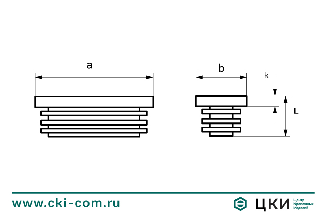 Заглушка овальная