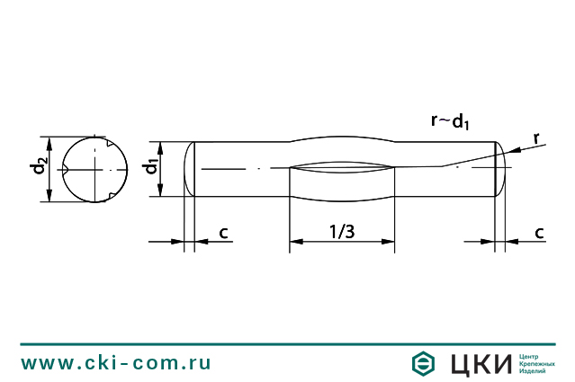 Штифт цилиндрический DIN 1475