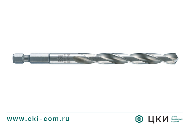 Сверло DIN 338 HSS-G HEX 1/4&quot; Alpen Super