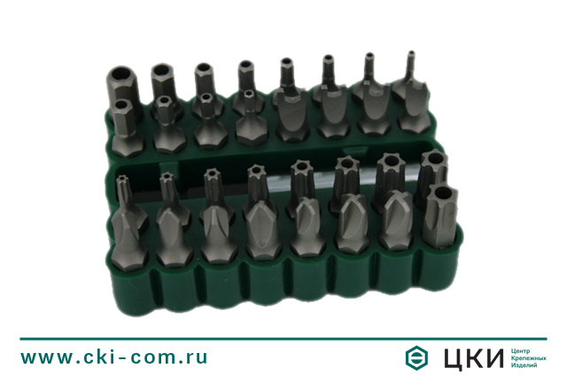 Набор бит для антивандального крепежа 34 предмета