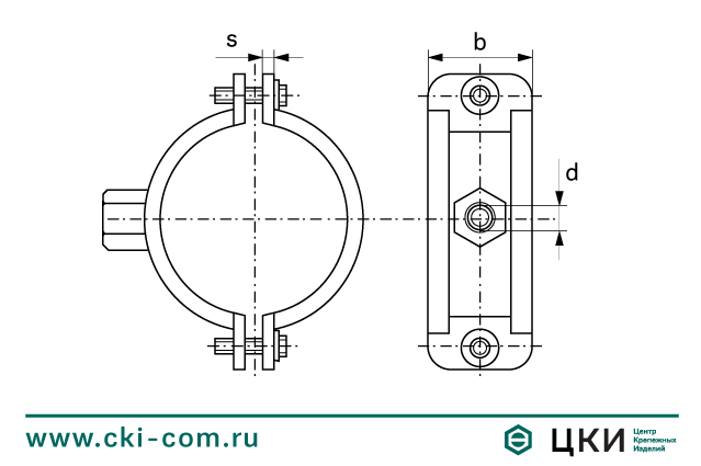 Хомут сантехнический М8/М10