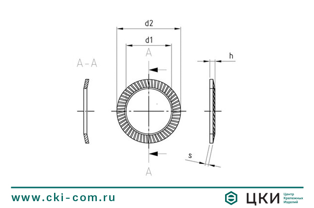 Шайба контактная, тип S art.9093