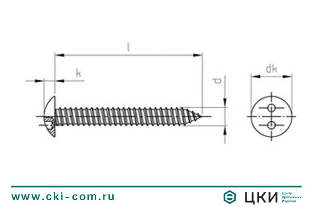 Саморез антивандальный art. 9105