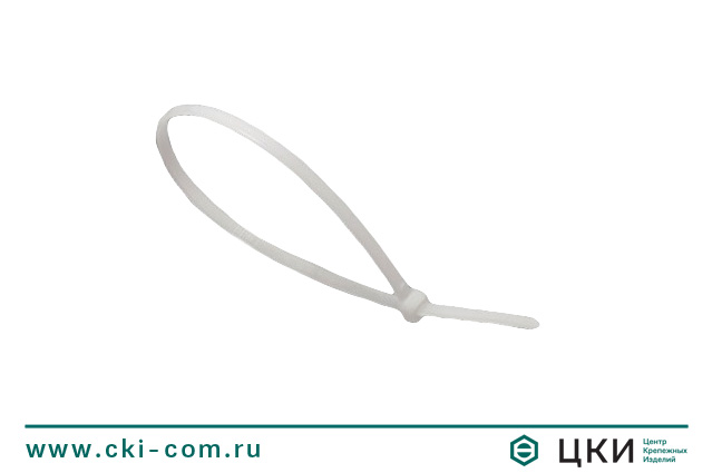 Стяжка кабельная белая