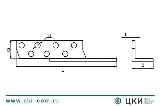 Держатель балки левый