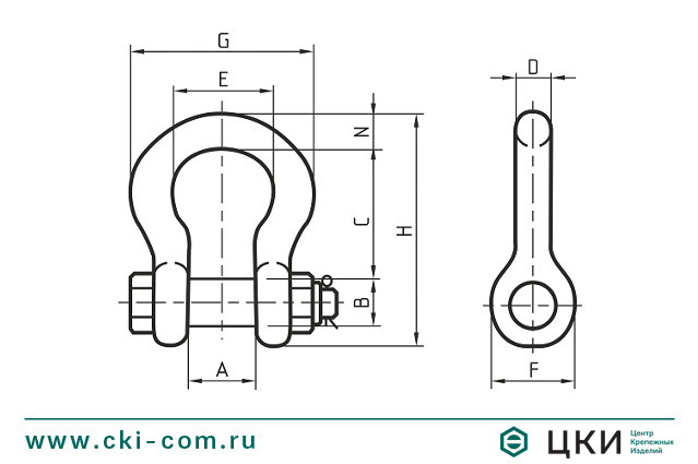 Скоба монтажная тип P DIN 833