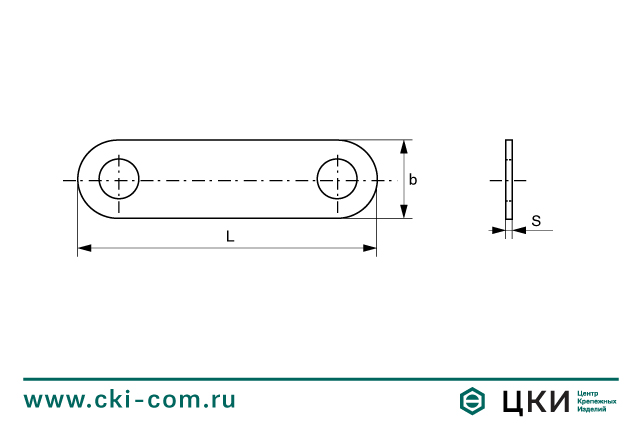 Пластина мебельная прямая скруглённая