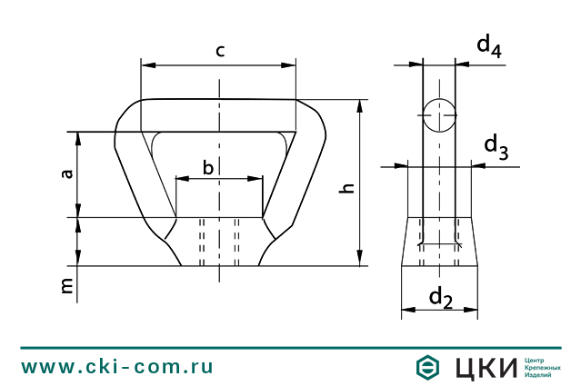 Гайка DIN 80704 швартовная