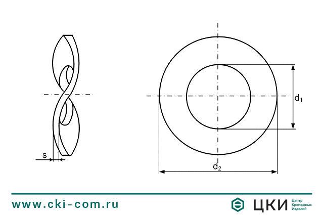 Шайба пружинная DIN 137 В
