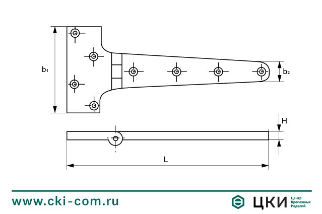 Петля дверная Т-образная М 8281