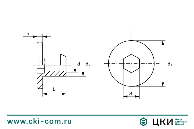 Гайка мебельная декоративная