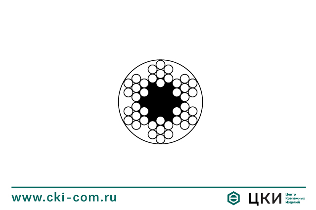 Канат стальной (трос) латунированный в изоляции ПВХ