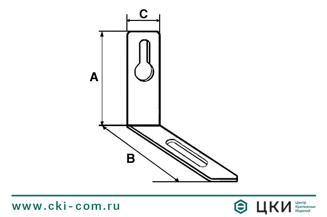 Кронштейн бытовой с проушиной
