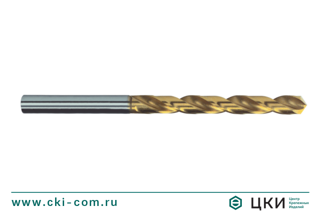 Сверло DIN 338 HSS-G TiN