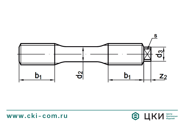 DIN 2510 шпильки с утонченным стержнем и гайки к ним