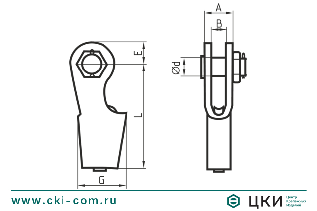 Зажим троса клиновой тип 3000