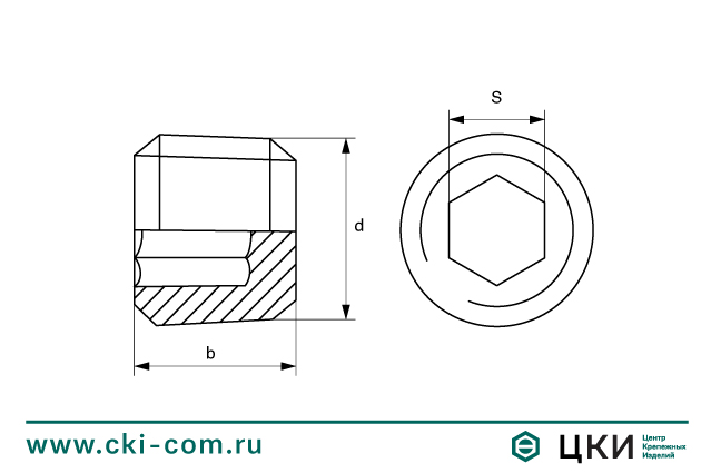 Пробка DIN 906 коническая
