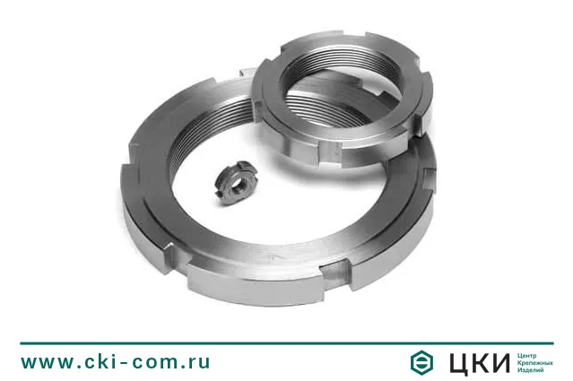 Гайка круглая ГОСТ 11871 шлицевая