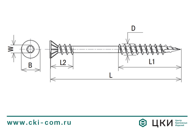 Саморез для террас INFIX нержавеющий двойная резьба чертеж ЦКИ.jpg