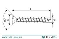 Саморез универсальный SPAX с потайной головкой