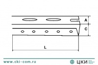 Шина монтажная П-образная