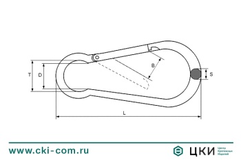 Карабин пожарный DIN 5299 C