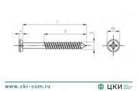 Саморез фасадный с двухзаходной резьбой (Hi-Lo) art.9092