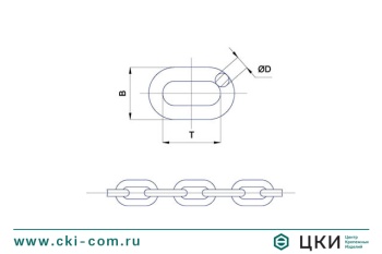 Цепь короткозвенная DIN 766