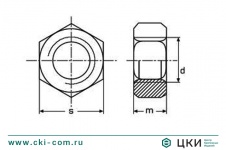Гайка DIN 934