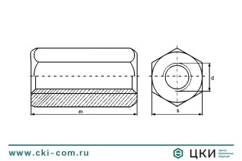 Гайка удлиненная ~DIN 6334