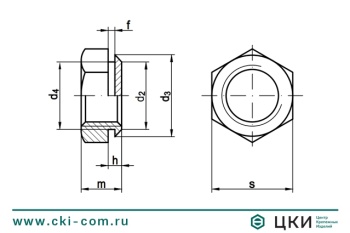 Гайка запрессовочная шестигранная