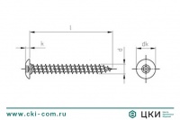 Саморез по дереву ART 9083 с увеличенной головкой