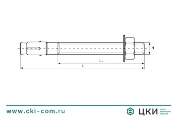 Анкер клиновой Fischer FBN II оцинкованный